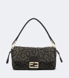 Fendi Baguette® Soft Medium jacquard shoulder bag