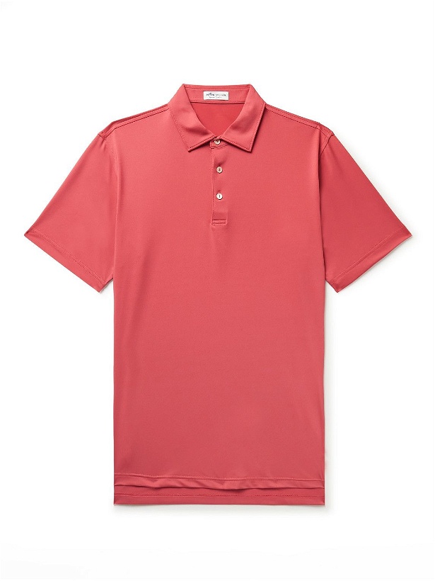 Photo: Peter Millar - Tech-Jersey Golf Polo Shirt - Red