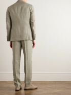 Brunello Cucinelli - Herringbone Linen Suit - Neutrals