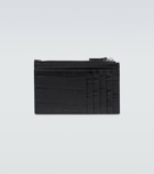 Balenciaga - Cash croc-effect leather wallet