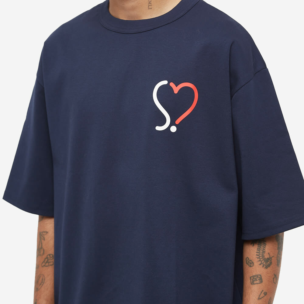 SOPHNET. Men's SOPHNET S Heart Logo T-Shirt in Navy SOPHNET.