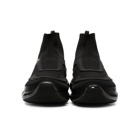 Prada Black Sport Knit High-Top Sneakers