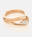 Repossi - Serti Inversé 18kt rose gold ring with diamond