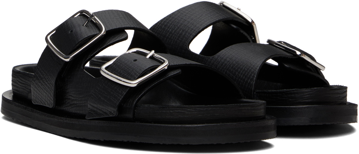 Studio Nicholson Black Denver Leather Sandals