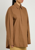 Armarium Candela Cotton-poplin Shirt Brown