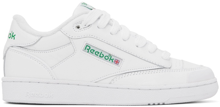 Photo: BEAMS PLUS White Reebok Edition Club C Bulc Sneakers