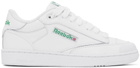 BEAMS PLUS White Reebok Edition Club C Bulc Sneakers