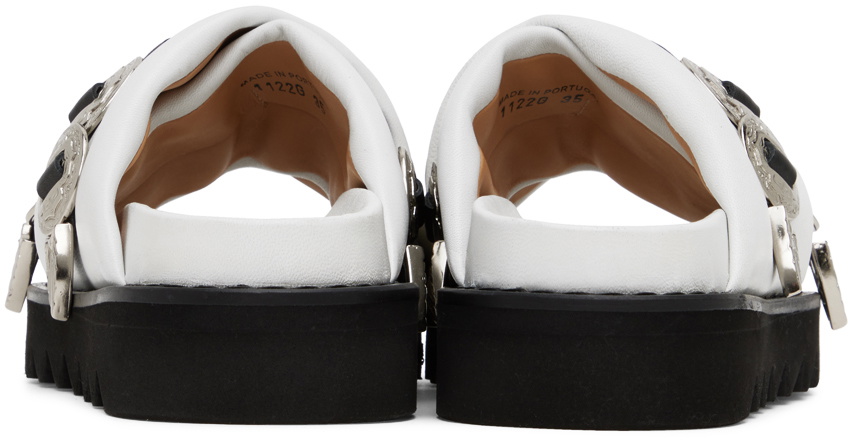 Toga Pulla SSENSE Exclusive White Criss-Cross Sandals Toga Pulla