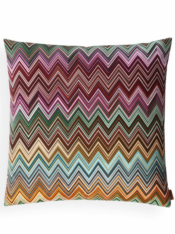 Photo: Missoni Home Pink Jarris Zigzag Cotton Cushion