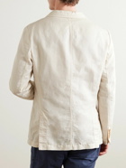Brunello Cucinelli - Unstructured Linen and Cotton-Blend Suit Jacket - White