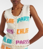 Chloé Crocheted cotton top