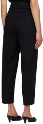 TOTEME Black Double-Pleated Trousers