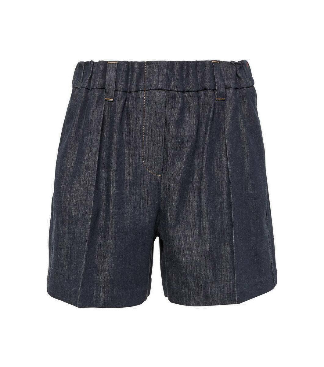 Brunello Cucinelli High-rise denim shorts Brunello Cucinelli