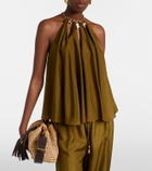 Zimmermann Mahon embellished silk top