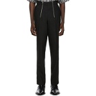 GmbH Black Wool Tailored Trousers