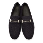 Jimmy Choo Navy Suede Brewer Loafers