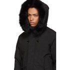 Kenzo Black Hooded Winter Down Jacket