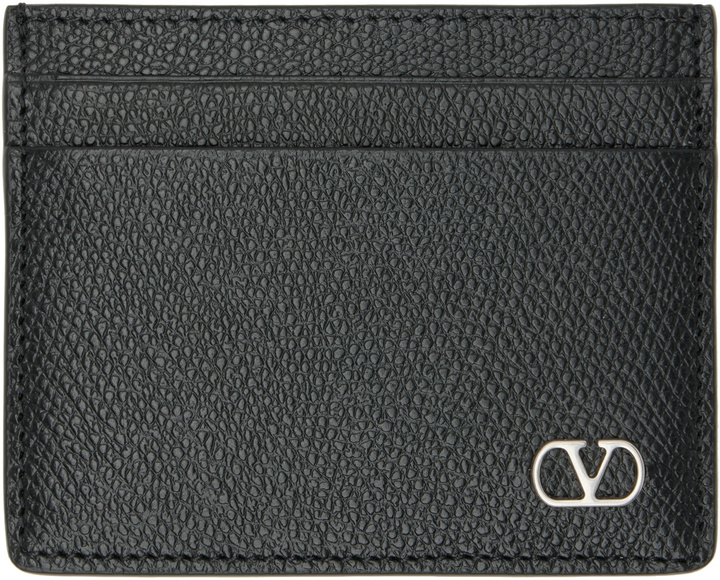 Photo: Valentino Garavani Black VLogo Siganture Card Holder
