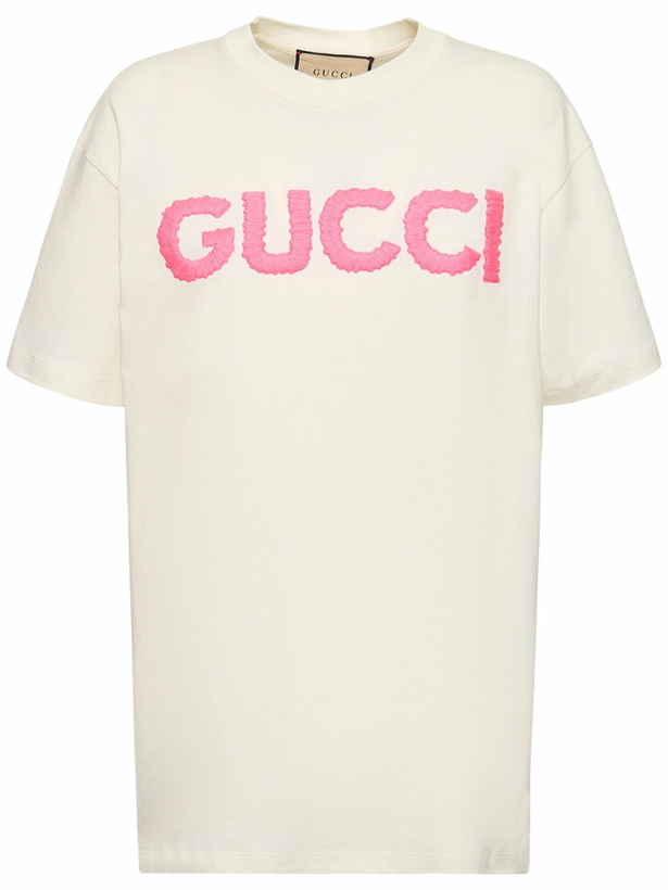 Photo: GUCCI - Oversized Cotton Jersey T-shirt