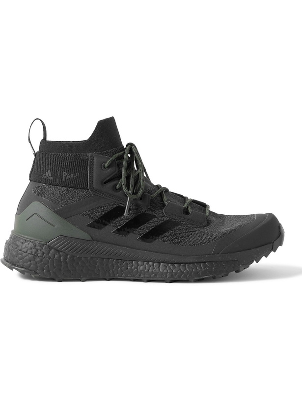 Photo: ADIDAS CONSORTIUM - Parley TERREX Free Hiker Primeknit Sneakers - Black