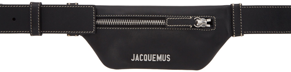 La Ceinture Cuscinu Leather Belt in Black - Jacquemus