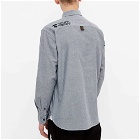 Men's AAPE Oxford Cotton Shirt in Black