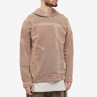 BYBORRE Men's Knit Popover Hoody in Brown