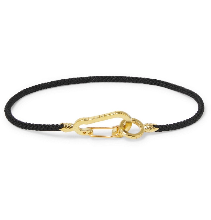 Photo: Mikia - Cord and Gold-Tone Bracelet - Black