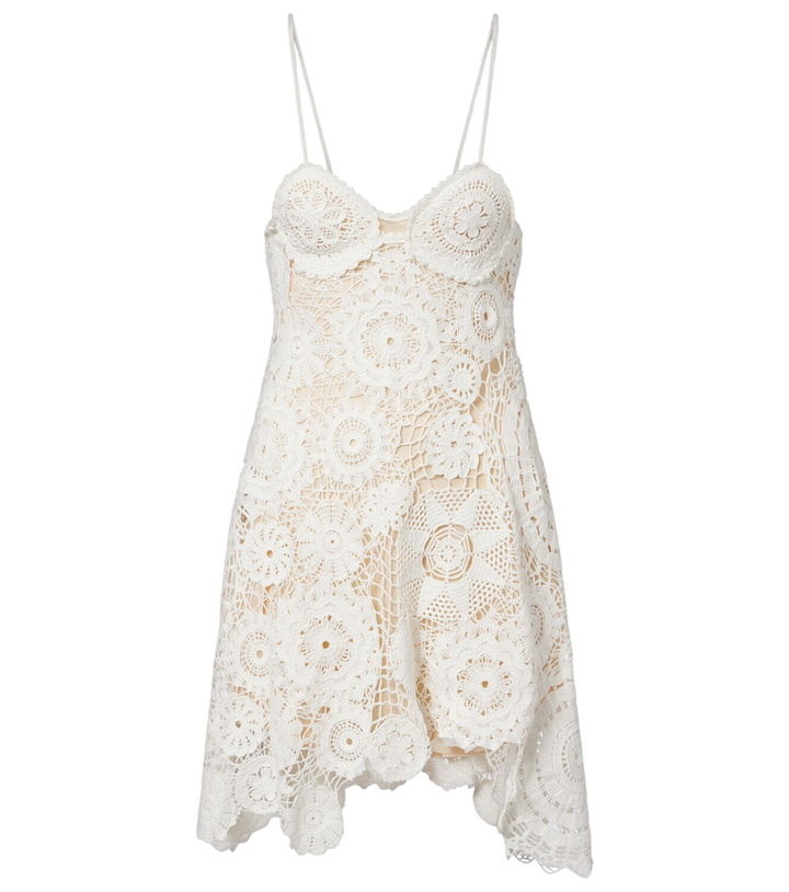 SELF PORTRAIT lurex knit mini dress White Self-Portrait SELF PORTRAIT lurex knit mini dress White Self-Portrait