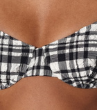 Solid & Striped - The Ginger checked bikini top
