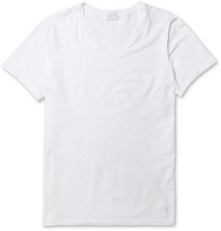 Photo: Hanro - Superior Mercerised Cotton-Blend T-Shirt - Men - White