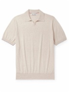 Brunello Cucinelli - Cotton Polo Shirt - Neutrals