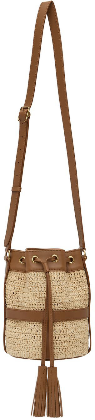 Lori Raffia Shoulder Bag - Beige