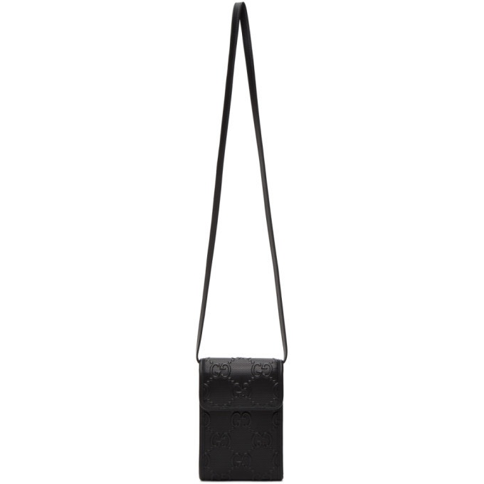 Photo: Gucci Black Mini GG Embossed Bag