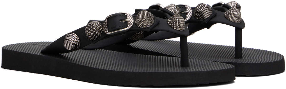 【送料&関税込】Balenciaga Cagole Flip Flops Balenciaga Black Cagole Flip Flops Balenciaga