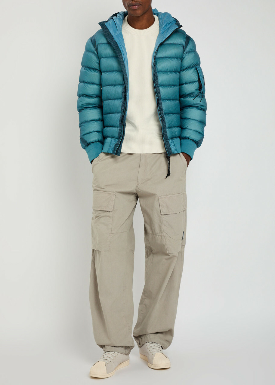 C.P. Company Microreps Cotton Cargo Trousers Grey