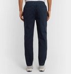 Folk - Tapered Cotton-Twill Drawstring Trousers - Blue