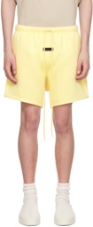 Fear of God ESSENTIALS Yellow Drawstring Shorts