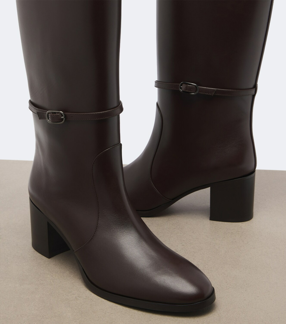 Aquazzura Cotswold leather knee-high boots