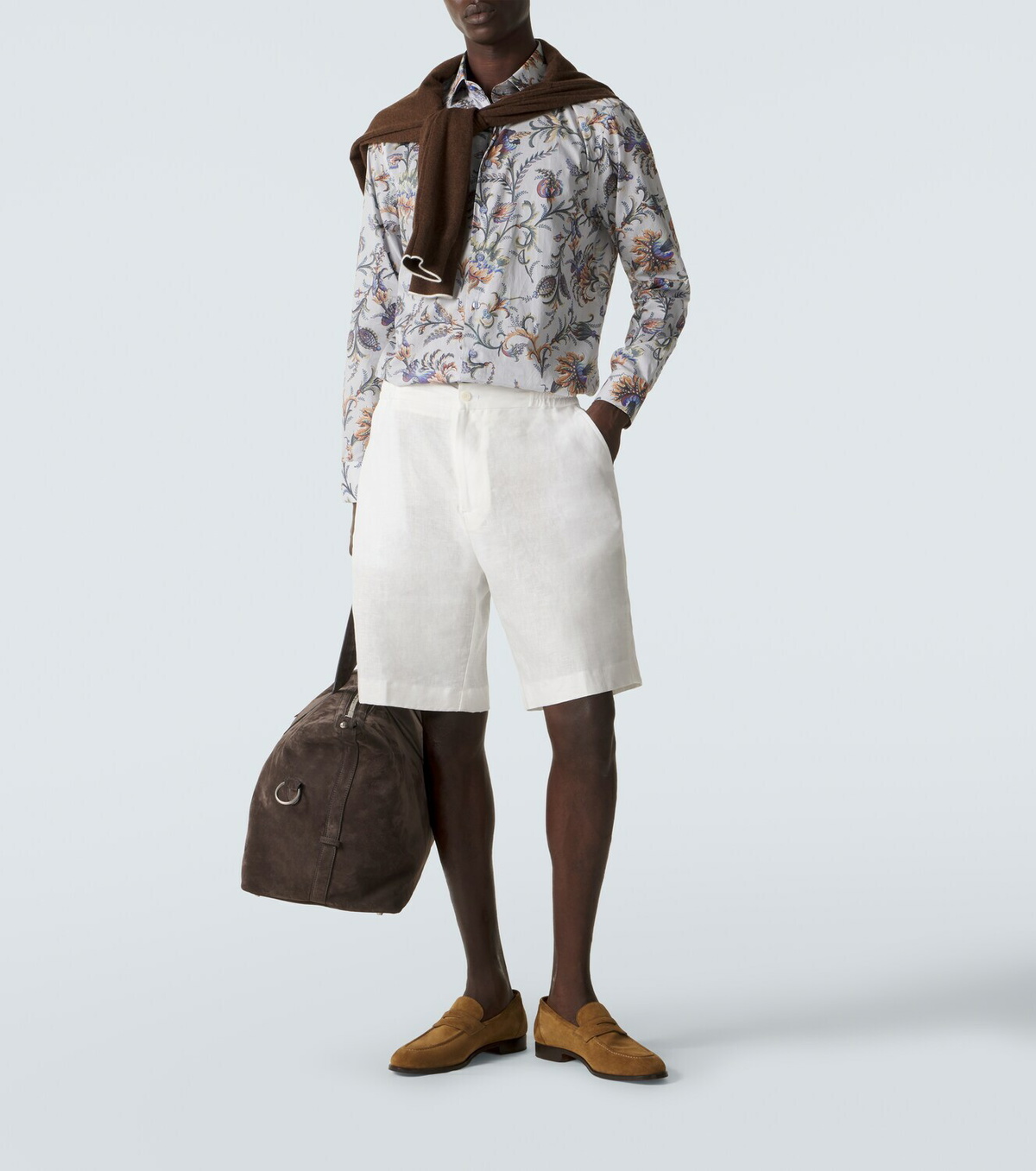 Etro Linen Bermuda shorts
