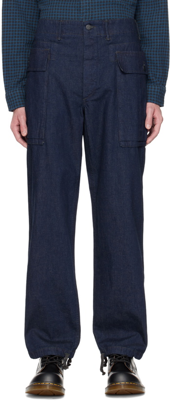 Photo: RRL Indigo Fenimore Denim Cargo Pants