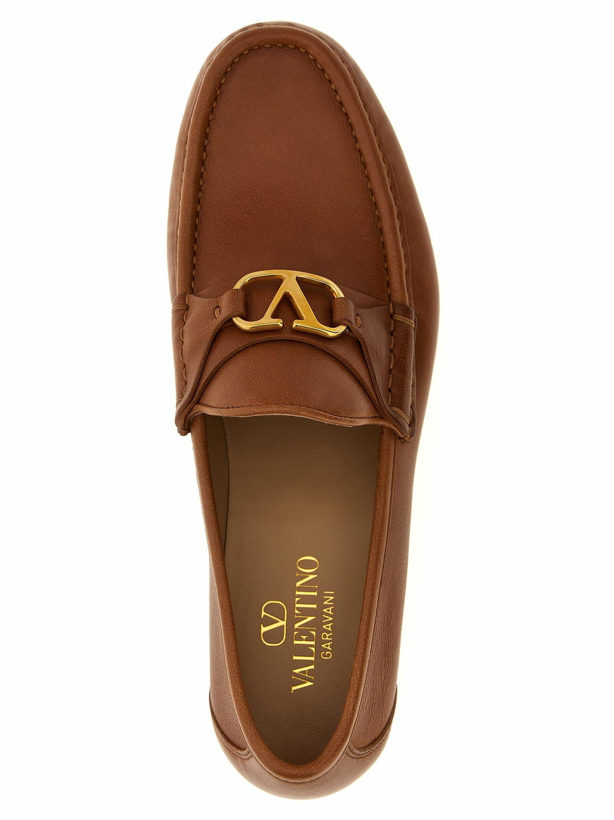 Valentino Garavani Men Mud Suede Vlogo Signature Loafers