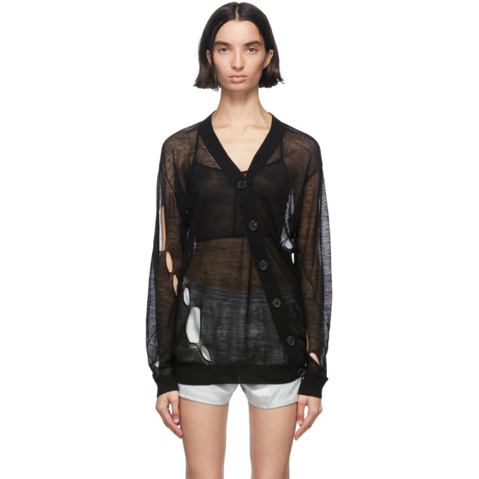 トップス ANN DEMEULEMEESTER Asymmetrical Cardigan ANN DEMEULEMEESTER | Asymmetric Cardigan – Joan Shepp