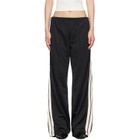 Palm Angels Black Classic Logo Loose Track Pants