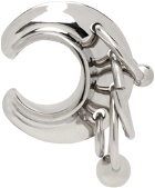 Jean Paul Gaultier Silver Multiple Rings Single Ear Cuff