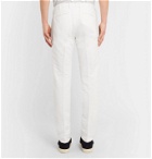 SALLE PRIVÉE - Gehry Cotton and Linen-Blend Chinos - White