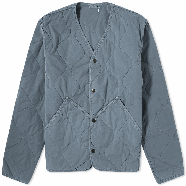 Photo: Save Khaki Men's Flight Quilted Liner Jacket in Navy