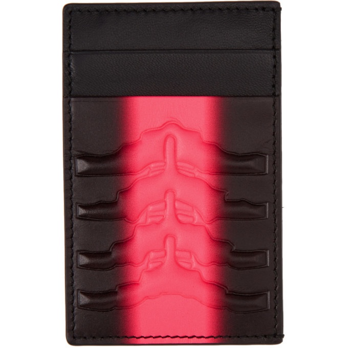 Photo: Alexander McQueen Black and Pink Rib Cage Card Holder