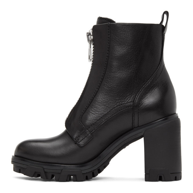 rag and bone Black Shiloh High Zip Boots Rag and Bone