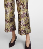 Alémais Citron floral cropped pants
